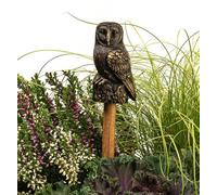 Jardinopia Barn Owl Cane Or Stake Topper Pot Buddy - L4.3 X W4 X H7.5 Cm