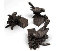 Jardinopia Bronze Robin Plant Pot Feet - Set Of 3