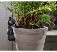 Pot Buddies Handmade Cat Figure Plant Pot Hanger - Decorative Hanging Garden Ornament - Flower Planter Figurine