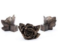 Potty Feet Flower Rose Figures Plant Pot Feet - Handmade Ornaments - 3pcs