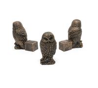 Jardinopia Tawny Owl Plant Pot Feet - Set Of 3 - L8 X W4.5 X H9.5 Cm