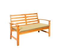 Jardins de Luxe! 2-Seater Garden Bench Foam Cushions [108 x 45 x 5 cm] | Outdoor Seating [Waterproof Fabric, Zip Closure] (Sand)