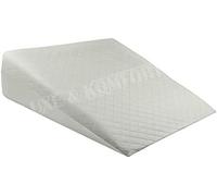 Jardins de Luxe Bed Wedge Pillow 100% Memory Foam Relief For Acid Reflux | GERD | Heart Burn | Leg Pain | Neck Pain | Snoring | Sleeping Upright Zipped Removeable Washable Cover (Medium 50x50x25cm)