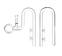 JARDLI Mini Lily Pipe Set Spin Outflow with Surface Skimmer and Inflow for Nano Long Shallow Tanks (17mm for 5/8'' i.d. (16/22mm) tubing)