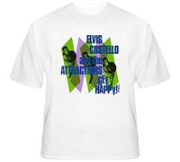 jargon Get Happy Elvis Costello and The Attractions T Shirt White M