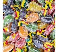 Sweets and Treats Wholesale® Wrapped Jargonelle Pear Drops 1kg Bulk Bag - Bulk Sweets - Traditional Large Pear Flavour Hard Boiled Sweets - Individually Wrapped - A Great Sweet Gift Idea