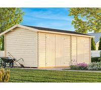 Jari L (5.2x3.2m | 14.5m2 | 28mm) Two Room Timber Log Shed