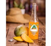 Jarittos Mango,Strawberry,Guava,Grapefruit,Lime,Pineapple,Mandarin,Mexican Natural Fruit Flavoured Soda Bottles 370ml (4 x Bottles, Mango Soda 370ml)