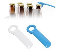 Jarkey Original Easy Jar Key Opener, 2PCS Can Lid Openers for Arthritis Hands Can Opener Arthritis Bottle Beer Open Tool Easy Jar Keys Grippers for Elderly Children Women (Blue + White)
