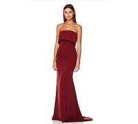 Jarlo London Women's Blaze Strapless Maxi Dress, Burgundy, 12