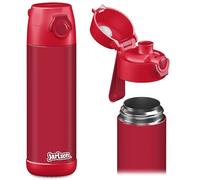 JARLSON® 'MALI' Children's Stainless Steel Water Bottle, BPA-Free, Leak-Proof, 500 ml, Red