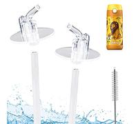 Jarlson Replacement Straws | Spare Parts | 2X Silicone Mouthpiece and 2 Extensions for Straw | Including Straw Brush | BPA-Free