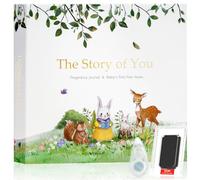 JARMAPOZ Baby Memory Book for Boy or Girl - First 5 Years Keepsake & Milestone Tracker - Pregnancy Journal & Baby Photo Album - Gender Neutral