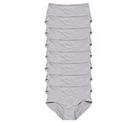 JARMAY High Waist Leak Proof Panties, 8 Pack Comfort Plus Size Women's Panties (Gray, L)
