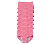 JARMAY Upgrade High Waist Leak Proof Panties, 8 Pack leak proof panties for women, Comfort Leakproof Plus Size Women's Panties (Pink, L)
