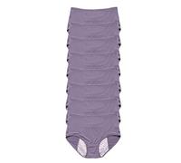 JARMAY Upgrade High Waist Leak Proof Panties, 8 Pack Leak Proof Panties for Women, Comfort Leakproof Plus Size Women's Panties (Light Purple, 6XL)