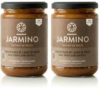 JARMINO Organic Beef Bone Broth Concentrate, Grass Fed Stock for Humans, Liquid Bone Broth with Collagen Types 1,2, and 3, Keto, Paleo, & AIP Friendly, Beef Broth, 440g, 44 Servings (Pack of 2)