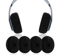 JARMOR Earpads Sweater Cover Protectors with Stretchable Knit Fabric for Beats Studio 3/2 Bose QC35 25 15 Headphones and Other Headsets with 3-4 Inch Ear Cushions [ 2 Pairs ] (Black)