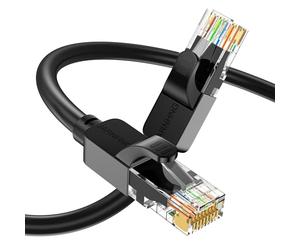JARNHNG Cat 6 Ethernet Cable 0.5m 1m 2m 3m 5m 10m 15m 20m 30m 40m 50m 65m 75m 85m 100m 150m 200m 250m 300m, High Speed 10Gbps Internet Cable, UTP 26AWG Black RJ45 LAN Patch Cables