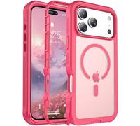 jaroco for Phone Pro Max case, [Compatible with MagSafe][Military Grade Drop Protection] Bumper Phone Case -Rose