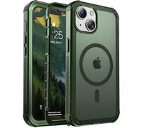 jaroco Magnetic for iPhone 14 Case, [Compatible with MagSafe][Military Grade Drop Protection][Heavy Duty Protection][Non-Slip][Shockproof] 2-Layer Durable Bumper Phone Case 6.1''-Army Green