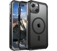 jaroco Magnetic for iPhone 15 Case, [Compatible with MagSafe][Military Grade Drop Protection][Heavy Duty Protection][Non-Slip][Shockproof] 2-Layer Durable Bumper Phone Case 6.1''-Black