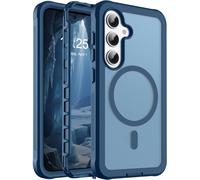 jaroco Magnetic for Samsung Galaxy S25 Case case, [Compatible with MagSafe][Military Grade Drop Protection][Heavy Duty Protection][Non-Slip][Shockproof] 2-Layer Bumper Phone Case 6.2"-Deep Blue