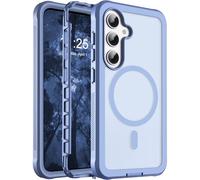 jaroco Magnetic for Samsung Galaxy S25 Case case, [Compatible with MagSafe][Military Grade Drop Protection][Heavy Duty Protection][Non-Slip][Shockproof] 2-Layer Bumper Phone Case 6.2"-Blue Purple