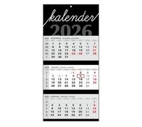 JAROGRAF Calendar 2025 Wall Calendar 3-Month Calendar Wall Planner Three-Month Calendar (Grey)