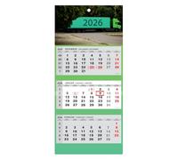 JAROGRAF Calendar 2025 Wall Calendar 3-Month Calendar Wall Planner Three-Month Calendar (Tir)