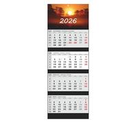 JAROGRAF Combi 4-Month Calendar 2026 Office Calendar Large Wall Calendar (East)