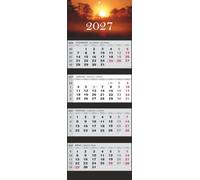 JAROGRAF Wall Calendar 2026 - 4-Month Calendar with Practical Wall Planner for Efficient Year Planning, Holidays, School Holidays and Important Dates (East)