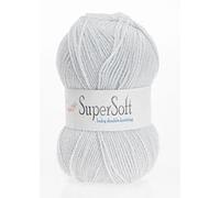 Jarol Super Soft Baby Double Knit/DK Knitting & Crochet Yarn. Great Value Baby Yarn Available in a Selection of Pastel Shades, 55% Acrylic & 45% Nylon, 330 Metres, 100g Balls, Pack of 5, White