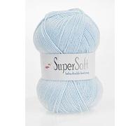 Jarol Super Soft Baby Double Knit/DK Knitting & Crochet Yarn. Great Value Baby Yarn Available in a Selection of Pastel Shades, 55% Acrylic & 45% Nylon, 330 Metres, 100g Balls, Single Ball, White