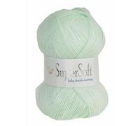Jarol Super Soft Baby Double Knit/DK Knitting & Crochet Yarn. Great Value Baby Yarn Available in a Selection of Pastel Shades, 55% Acrylic & 45% Nylon, 330 Metres, 100g Balls, Single Ball, White