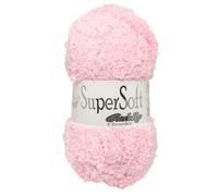Jarol Super Soft Cuddly Chunky Knitting & Crochet Yarn. Baby Yarn Available in a Selection of Pastel, Neutral & Multicoloured Shades, 100% Polyester, 135 Metres, 100g Balls, Pack of 3, Pink
