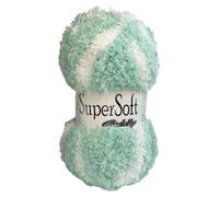 Jarol Super Soft Cuddly Chunky Knitting & Crochet Yarn. Baby Yarn Available in a Selection of Pastel, Neutral & Multicoloured Shades, 100% Polyester, 135 Metres, 100g Balls, Pack of 3, Menthe