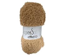 Jarol Super Soft Cuddly Chunky Knitting & Crochet Yarn. Baby Yarn Available in a Selection of Pastel, Neutral & Multicoloured Shades, 100% Polyester, 135 Metres, 100g Balls, Single Ball, Fudge