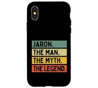 Jaron The Man The Myth The Legend Funny Personalized Quote Case for iPhone X/XS