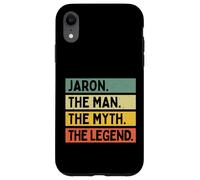 Jaron The Man The Myth The Legend Funny Personalized Quote Case for iPhone XR