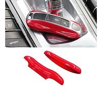 Jaronx 2PCS Glossy Red Key Fob Cover Compatible with Cayenne Panamera 2018-2023/911 Carrera 2020-2023 /Taycan 2020-2023, Remote Key Covers Painted Keyless Entry Key Protectors