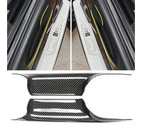 Jaronx Compatible with BMW 7 Series Door Pull Handle Covers, Carbon Fiber Pattern Rear Row 7 Series F02 Door Handle Cover(Compatible with BMW 730 740i 740li 750i 750li 760/Long-wheel Sedan 2008-2014)
