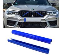 Jaronx Compatible with BMW Grill Inserts Trims for 1 2 3 4 5 6 7 Series, F20 F22 F30 F32 G30 G32 G11 G12, Compatible with BMW V Brace Wrap Covers Blue Grill Stripes Grille Inserts Stripes Wrap(Blue)