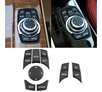 Jaronx Compatible with BMW iDrive Button Replacement Multimedia iDrive Control Button for 1'F20/2' F22/3' F30 F31/4' F32 F33/5' F10/7' F01/i3 I01/X1 F48/X3 F25/X4 F26/X5 F15/X6 F16,8PCS