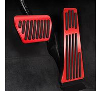 Jaronx Compatible with BMW Pedal Covers, No Drill Pedal Pads Anti-Slip Pedals Compatible with BMW 3' E90 E91 E92 E93/5' F10 F11/6' F12 F13/7' F01 F02/X3 F25/X4 F26/X5 E70/X6 E71/Z4 E89 (B Model-Red)
