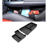 Jaronx Compatible with BMW X1 Center Console Organizer Tray 2023 2024 2025 U11, 2PCS Lower Console Organizer Tray, TPE Storage Box for 2023-2025 BMW X1 Accessories