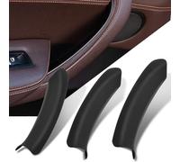Jaronx Compatible with BMW X3 F25/X4 F26 Door Handle Cover, 3PCS Left Rear & Right Side Interior Door Pull Handle Cover for BMW X3 F25 2010-2016, X4 F26 2014-2017 (3PCS,Black)