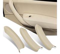 Jaronx Compatible with BMW X3 F25/X4 F26 Door Handle Cover, 3PCS Left Rear & Right Side Interior Door Pull Handle Cover for BMW X3 F25 2010-2016, X4 F26 2014-2017 (3PCS,Beige)