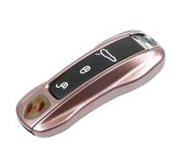 Jaronx Compatible with Porsche Key Fob Cover, Compatible with Porsche Cayenne Panamera Key Cover 2018-2024, Carrera Taycan Accessories 2020-2024 (Frozen Berry Metallic-New)