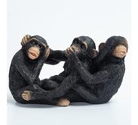 JARPSIRY 3 Wise Monkeys Statue See No Evil Hear No Evil Speak No Evil Resin Monkey Figurines Three Truths of Man Sculptures Home Office Desktop Ornaments Bookshelf Decoration